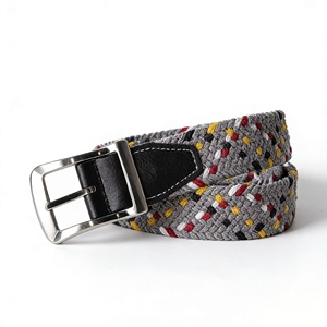 Cinturón de Golf Casual para Hombre, Nuevo Modelo <span class=keywords><strong>2026</strong></span>, Material de Poliéster Suave, Sin Perforaciones, Hebilla de Pin, Elástico y Trenzado, para Uso Diario - Product Image 1