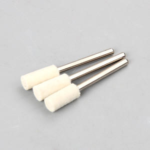 Kit de tampons de polissage en laine de qualité supérieure, cylindriques/ovales, avec roues en laine à manche pour le polissage automobile - Product Image 3