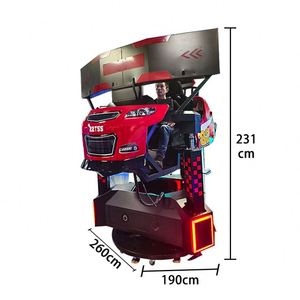 เครื่องจำลองการแข่งรถ VR แบบสามจอสำหรับผู้เล่นคนเดียวที่สมจริง ขนาดใหญ่ ใช้เหรียญหยอด วัสดุโลหะ ภาษาอังกฤษ - Product Image 4