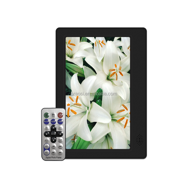 Pros 7 Inch Plastic Media Player with Human Body Sensing Supports Automatic Playback of MP3 and MP4 Photo Music Plug USB SD Card