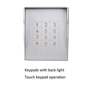 Kim loại vỏ vuông cảm ứng nút bàn phím chống thấm nước bụi bằng chứng chống phá hoại mã mở khóa kiểm soát truy cập - Product Image 3