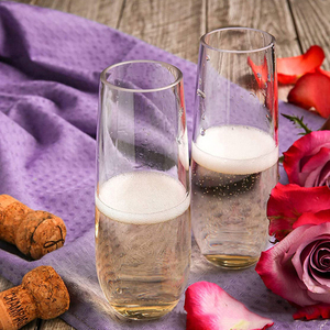 Flûtes à champagne jetables en plastique de 9 oz pour fêtes, mariages, anniversaires, bar à mimosa - Vente en gros - Product Image 5