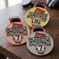Nouvelles médailles de hockey sur glace, médailles sportives en alliage de zinc, émail 3D, plaqué or, argent, cuivre, médailles de hockey à personnaliser avec logo en métal.