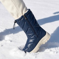 BAIRUILUN Bottes d'hiver pour femmes, design exclusif personnalisé OEM, antidérapantes, mode hiver -30 ℃   Bottes de neige pour femmes avec doublure chaude et fermeture éclair