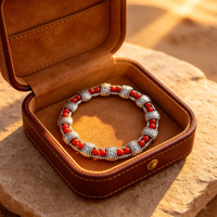 Bracelets à maillons en argent 925 plaqué platine de luxe pour femmes, style perlé élégant et raffiné, embellissements pour fêtes et mariages