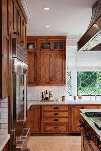 Muebles de <span class=keywords><strong>Cocina</strong></span> Personalizados de Madera Maciza de Roble, Armarios de Despensa con Puertas y Frentes de Cajones - Product Image 6