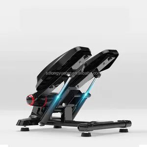 Peralatan latihan Gym kebugaran langkah Platform Stepper dengan pita resistensi Mini peralatan Gym pelatih kaki sepeda