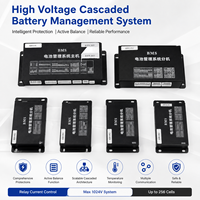 ECBMS 160S Baterai Lithium Tegangan Tinggi Cerdas BMS Power Bank PCBA EC-HV-MC1+EC-HV-SC9+Layar LCD 4.3 inci CAN RS485