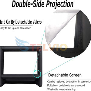 Grand écran de cinéma extérieur gonflable de 24 pieds pour la publicité Grand écran de projection pour la soirée cinéma d'arrière-cour - Product Image 5