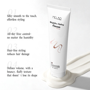 Crème Coiffante Végane à Base d'Huile de Coco, Protection Anti-Statique, Fini Brillant, Tenue Longue Durée, Pour Cheveux Abîmés, Effet Léger - Product Image 2