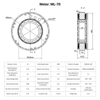 Módulo de Articulación Robótica Industrial Doingwin L70I, Solución Integrada de Motor/Reductor/Freno de Alto Rendimiento para Brazo Automatizado