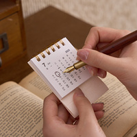 Mini calendrier de bureau personnalisé promotionnel avec impression sur mesure, calendrier de poche à feuilles mobiles, petit calendrier 2027