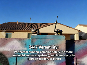 Alarme de chasse sans fil longue portée en ABS, détecteur de <span class=keywords><strong>mouvement</strong></span> extérieur résistant aux intempéries, moniteur d'alerte de sécurité DIY pour la protection de la propriété - Product Image 5
