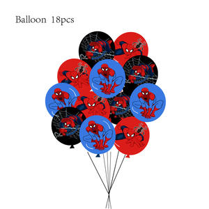 Nouvel arrivage de personnage de dessin animé <span class=keywords><strong>Spider</strong></span> <span class=keywords><strong>Man</strong></span> joyeux anniversaire décoration gâteau insertion drapeau bannière costume pour enfants - Product Image 3