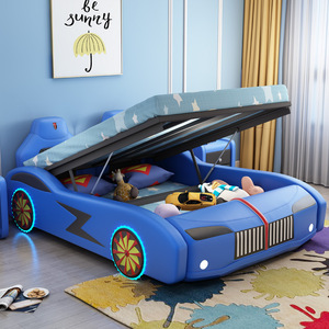 <span class=keywords><strong>Lit</strong></span> de <span class=keywords><strong>voiture</strong></span> en cours d'exécution de dessin animé créatif <span class=keywords><strong>pour</strong></span> enfants avec rangement Lits uniques <span class=keywords><strong>pour</strong></span> enfants <span class=keywords><strong>pour</strong></span> garçons - Product Image 4