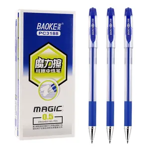 Hot bán buôn trong suốt xóa được trung tính tẩy Gel Pen Set 0.5 mét xóa được Bút mực nước bút trên bán