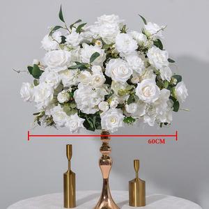 <b>Silk</b> Roses 60cm Wedding Centerpieces Table Decorations Floral Arrangements Flower Ball Center Pieces for Table Artificial Flower - Product Image 3