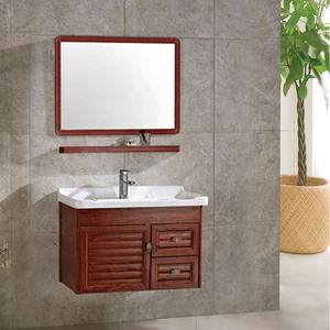 <span class=keywords><strong>Mobile</strong></span> Bagno Sottile in Alluminio Anticato di Piccole Dimensioni con <span class=keywords><strong>Lavabo</strong></span> Singolo Lucido e Specchio - Product Image 5