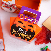 Boîtes à bonbons durables pour tours ou friandises, boîtes en papier écologique pour Halloween, fournitures de cadeaux de fête