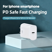 Chargeur USB-C Tommox 20W Type C pour adaptateur Apple 20W Chargeur Type C Adaptateur iPhone original 20W Chargeur original à charge rapide