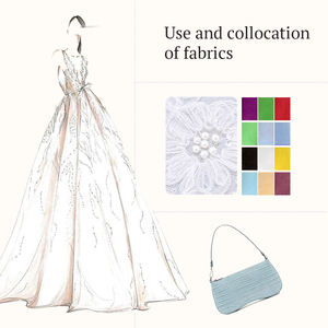 2025 ultimi modelli da sogno 3D floreale svizzero tessuto di pizzo con paillettes perline tessuto ricamato in messico per abito da festa - Product Image 5