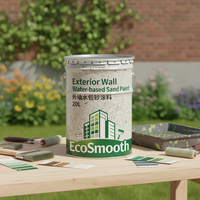 Peinture émulsionnée à base d'eau pour murs extérieurs, en fût de 20 kg, imperméable, pour projets de construction