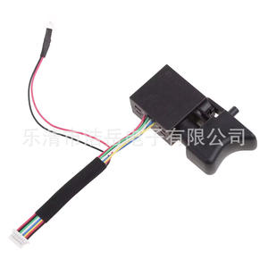 สวิตช์เครื่องเจียร์ลิเธียมไอออน 18V มอเตอร์ไร้แปรงถ่าน 8 9 สาย พร้อมไฟกันฝุ่น สำหรับเครื่องมือไฟฟ้า - Product Image 1