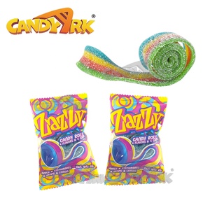Suministro directo de fábrica OEM Regaliz Gummy <span class=keywords><strong>Candy</strong></span> Sour Belt Regaliz Sabor afrutado Textura masticable Rainbow Sour <span class=keywords><strong>Candy</strong></span> - Product Image 6