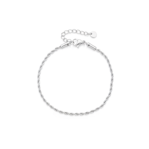 Amy Amy Fashion <b>Anklet</b> Stainless Steel <b>Silver</b> Plated Classic Style Women's Gift Jewelry T2030 - Product Image 4