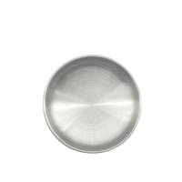 Plats à condiments en acier inoxydable 304 poli, motif personnalisable, lot de 100 pièces, durables, écologiques, pour la maison, le restaurant, les mariages