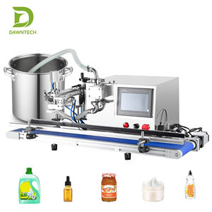 Máquina de llenado de pasta con bomba de engranajes y transportador para mermelada, miel, crema, detergente, loción, salsa, aceite, semiautomática - Product Image 4