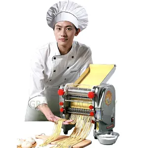 Çok fonksiyonlu küçük ve ticari hamur sarıcı basın makinesi düz Rpund erişte/Ramen/makarna makinesi ile dayanıklı yaşam