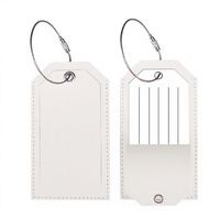 Étiquettes de bagage personnalisées en cuir PU, protection de la vie privée, étiquettes nominatives de voyage, étiquettes de sac à dos, étiquettes de valise pour femmes et hommes, impression UV, tendance