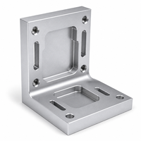 Pièces usinées CNC pour équipement d'automatisation, aluminium 6061 anodisé noir, production en petites séries, fourniture d'usine OEM