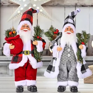 Nouveau 30cm Joyeux Noël Décorations pour La Maison Père Noël <span class=keywords><strong>Chef</strong></span> Poupée Arbre De Noël Ornements Natal Cadeaux Nouvel An Figurine En Peluche - Product Image 5