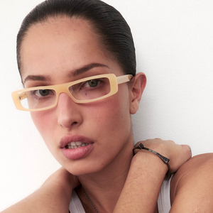 1020 高級アセテート長方形メガネ 女性用 ブルーライトカット 処方箋対応 キャンディーカラーフレーム レトロメガネ - Product Image 2