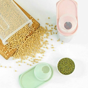 Botellas de plástico transparente para almacenamiento de alimentos, contenedor de comida seca con tapas para cocina, dispensador duradero de cereales, tarros de almacenamiento de granos de arroz - Product Image 6