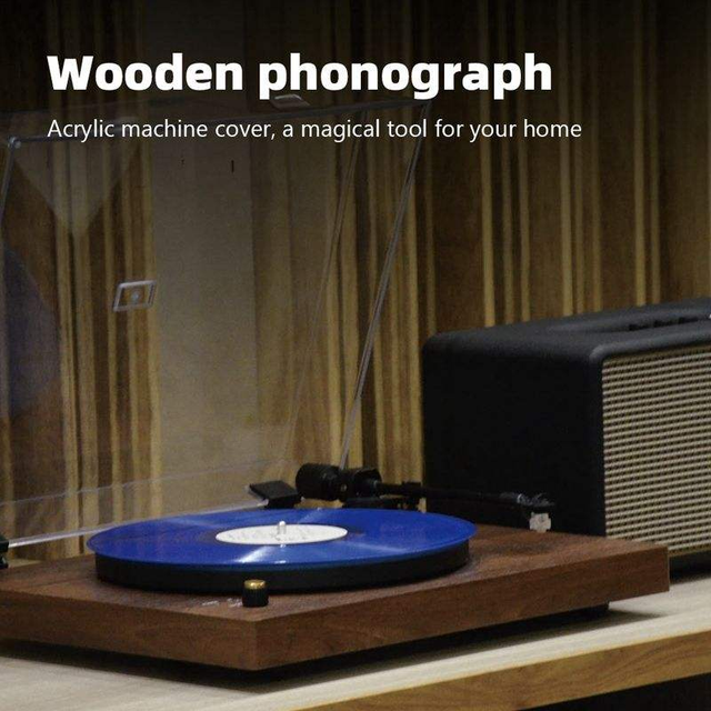 Hot Sale Counter Weight Transparent Dust Cover Turntable HiFi Stereo Speaker Magnetic Cartridge Vinyl Record Player