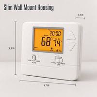 Thermostat programmable 7 jours 915 MHz PTAC RF sans fil 24 V pour climatisation d'hôtel