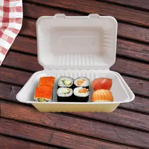 Travel Box 4 Compartment Food Container Lunchbox Eco Friendly Bento Lunch