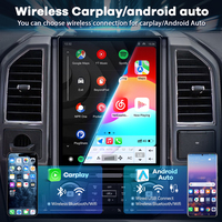 12,1 Zoll Snapdragon 665 12,1-Zoll-Bildschirm Tesla-Stil Android GPS-Navigation Bluetooth DSP CarPlay Stereo Ford F150 2015-2021