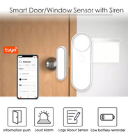 Système d'alarme de sécurité domestique, capteur magnétique pour porte et fenêtre, interrupteur bidirectionnel, déclencheur d'alarme, fonctionne avec l'application Wi-Fi Tuya Smart Life