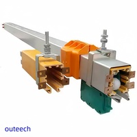Maßgefertigte gebogene 4-16-polige 30A-210A Schienenleitung mit reinem Kupferleiter, PVC-Gehäuse, 220V-660V 60Hz für Portalkran, geschlossene Mehrfachausführung