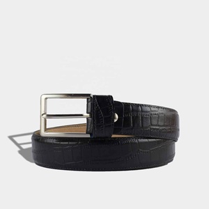 Cinturones de Cuero Vacuno Original con Hebilla Personalizada Hecha a Mano y Chapada en Aleación, Cinturones de Lujo para Hombre para Jeans y Pantalones de Vestir - Product Image 4