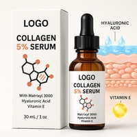 Suero facial de colágeno con vitamina C que restaura la piel cansada con colágeno que ilumina y mejora la textura