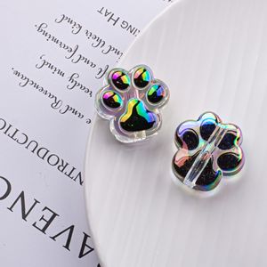 Popular translúcido recto agujero gato pata acrílico colgante cuentas DIY teléfono móvil cadena coche colgante cuentas Accesorios - Product Image 6