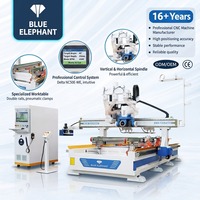 Machine CNC industrielle 1300x2500mm pour le fraisage de serrures de portes en bois avec broche ATC 9kW pour le perçage de trous de serrure