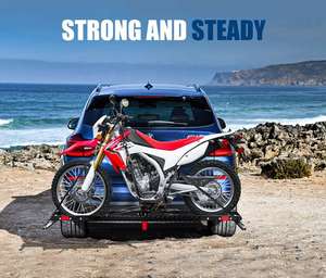 Offre Spéciale 500 lbs arrière <span class=keywords><strong>moto</strong></span> scooter transporteur rack fit 2 pouces récepteur <span class=keywords><strong>moto</strong></span> <span class=keywords><strong>support</strong></span> vélo <span class=keywords><strong>support</strong></span> - Product Image 4