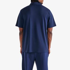 เสื้อกอล์ฟผู้ชายหรูหราเสื้อผ้ากอล์ฟน้ำหนักเบาแบบกลับด้านได้พิมพ์โลโก้ที่กำหนดเองได้ - Product Image 3