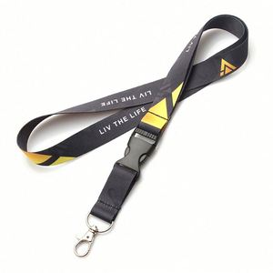 Lanière personnalisée pour porte-badge d'identification, cordon de cou imprimé avec logo, en polyester par sublimation, lanière personnalisable - Product Image 3